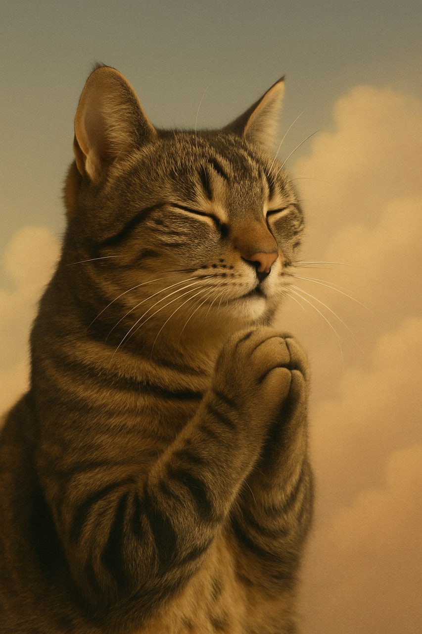 Pray Cat Art
